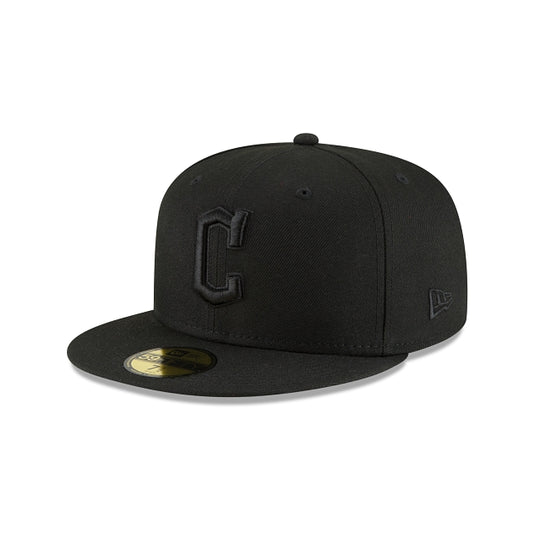 Cleveland Guardians Blackout Basic 59FIFTY Fitted Hat - New Era Cap