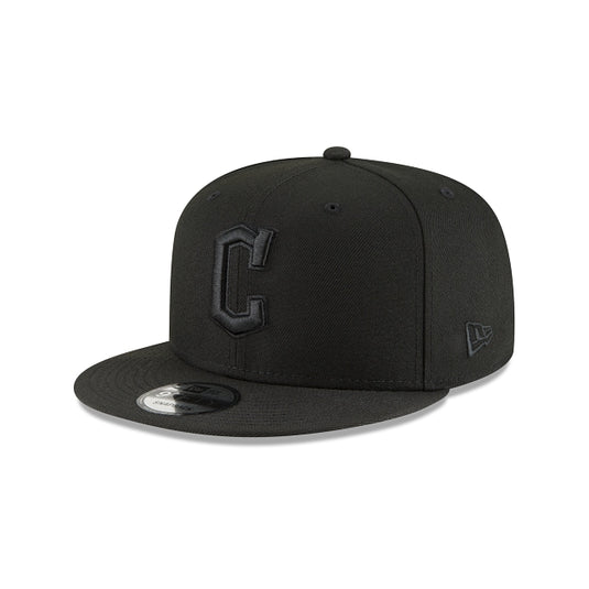 Cleveland Guardians Blackout Basic 9FIFTY Snapback Hat - New Era Cap