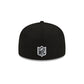 Washington Commanders Black and White 59FIFTY Fitted Hat