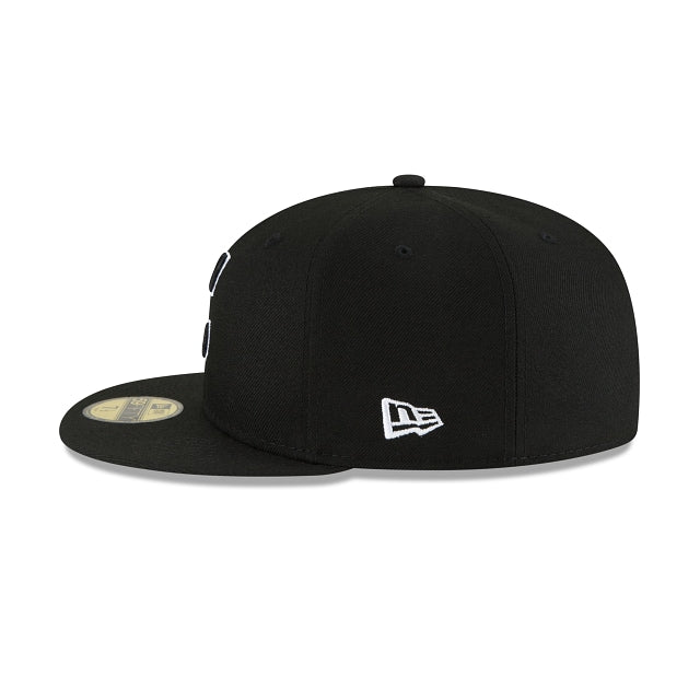 Cleveland Guardians Basic Black and White 59FIFTY Fitted Hat – New Era Cap