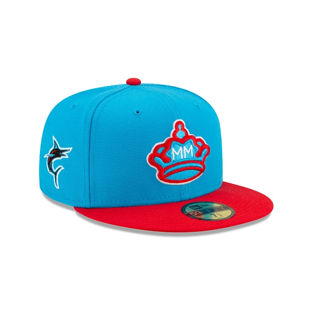 Miami Marlins Magneuris Sierra 2021 City Connect 59FIFTY Fitted Blue Hat